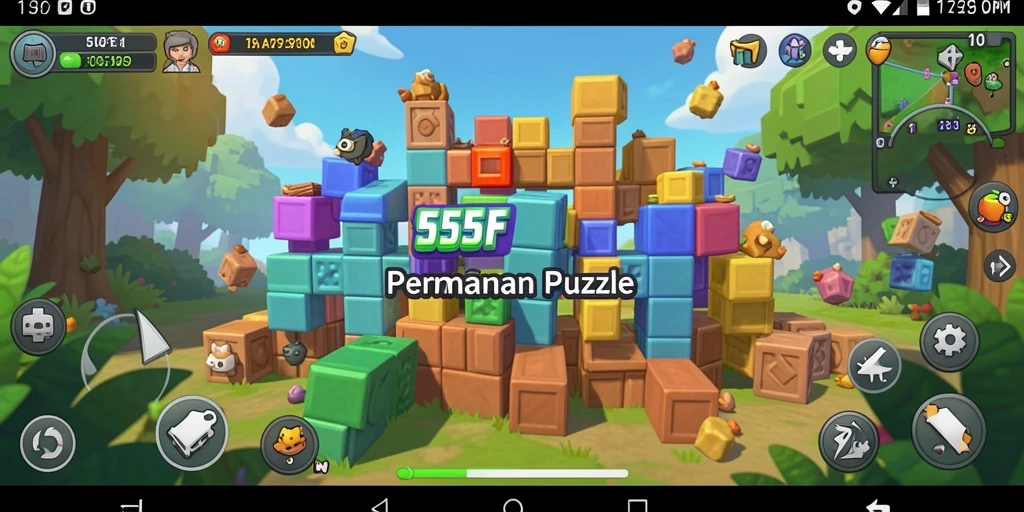 Tampilan gameplay menarik dari 555F yang menantang.