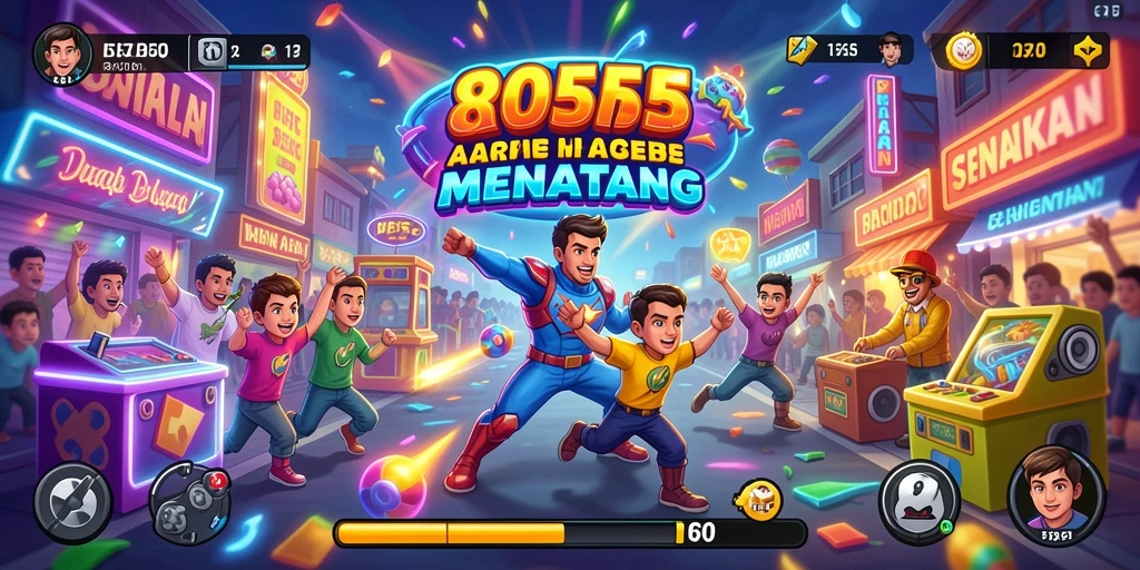 Tampilan screenshot utama 8055 menampilkan gameplay yang seru dan menarik.