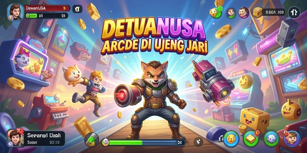Screenshot DEWANUSA menampilkan keseruan gameplay Arcade yang menantang.