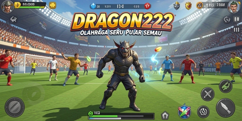 Tampilan gameplay seru dari pertandingan olahraga di DRAGON222.