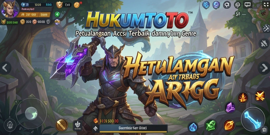 Screenshot HUKUMTOTO menampilkan aksi seru dalam petualangan ARPG.