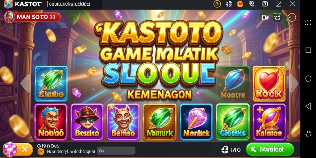 Gameplay KASTOTO yang penuh warna dan mendebarkan.