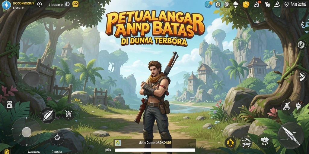 Tampilan gameplay KODOKHOKI889 yang menampilkan keindahan dunia terbuka.