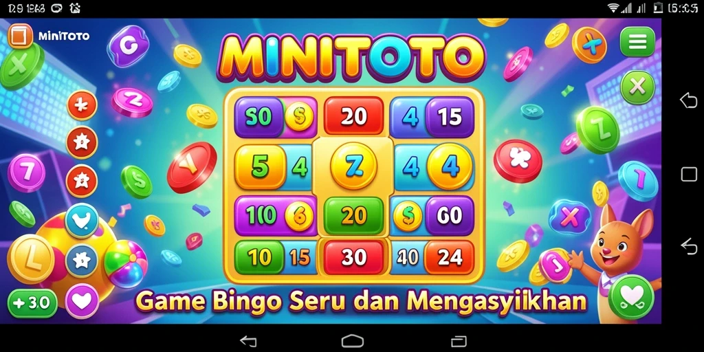 Tampilan gameplay Bingo yang seru dan interaktif di MINITOTO.