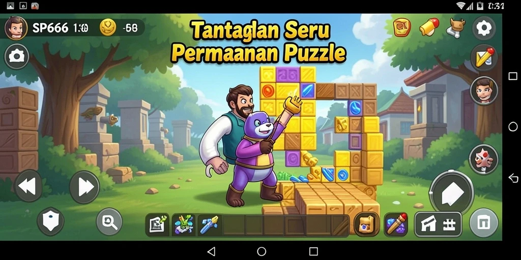 Tampilan gameplay seru dan menantang dari SP666 dalam kategori Puzzle.